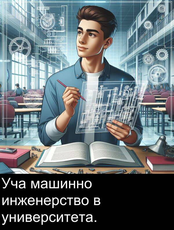 инженерство: Уча машинно инженерство в университета.