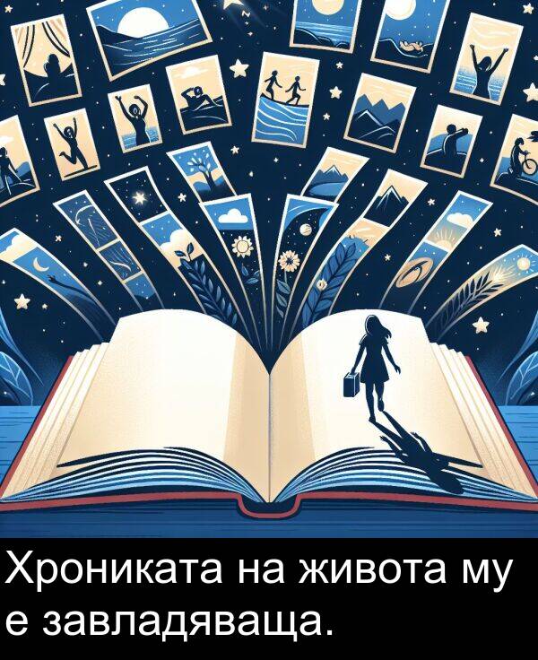 завладяваща: Хрониката на живота му е завладяваща.
