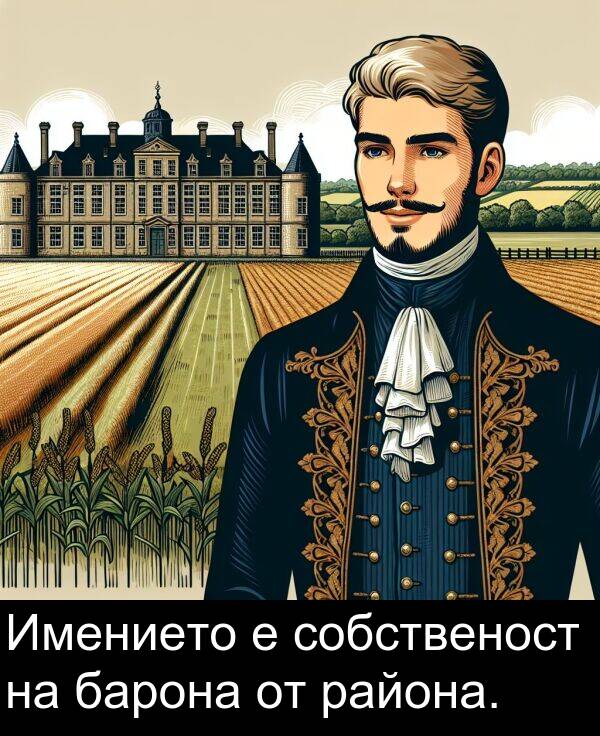 барона: Имението е собственост на барона от района.