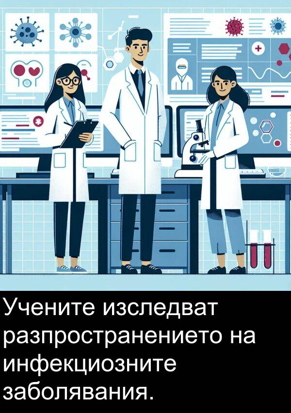 заболявания: Учените изследват разпространението на инфекциозните заболявания.