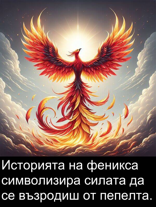 феникса: Историята на феникса символизира силата да се възродиш от пепелта.