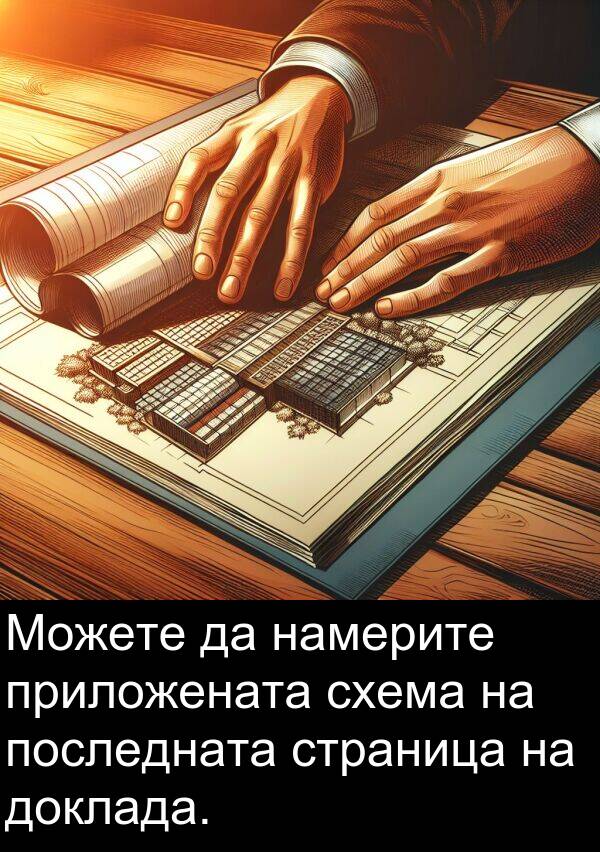 страница: Можете да намерите приложената схема на последната страница на доклада.