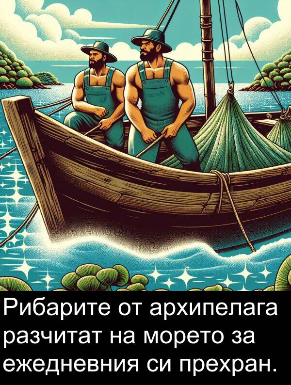 ежедневния: Рибарите от архипелага разчитат на морето за ежедневния си прехран.