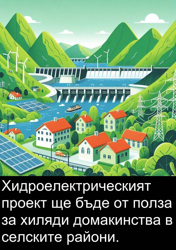 проект: Хидроелектрическият проект ще бъде от полза за хиляди домакинства в селските райони.