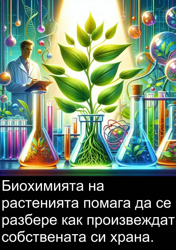 произвеждат: Биохимията на растенията помага да се разбере как произвеждат собствената си храна.