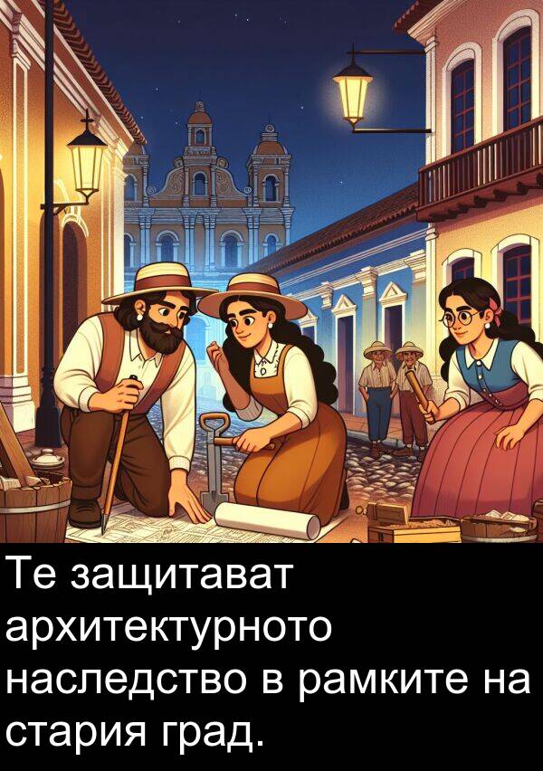 стария: Те защитават архитектурното наследство в рамките на стария град.