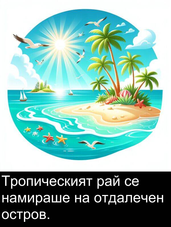 остров: Тропическият рай се намираше на отдалечен остров.