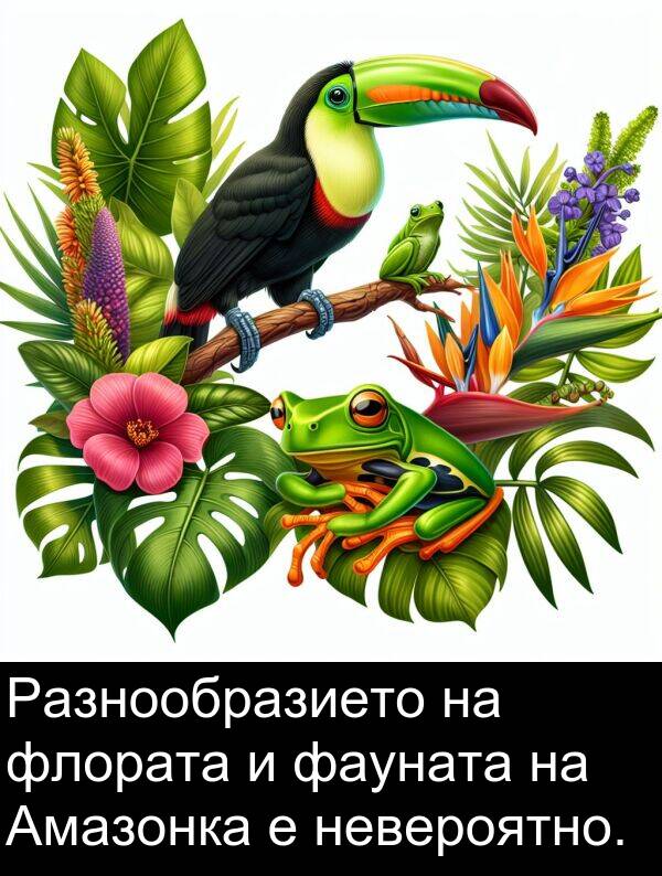 фауната: Разнообразието на флората и фауната на Амазонка е невероятно.