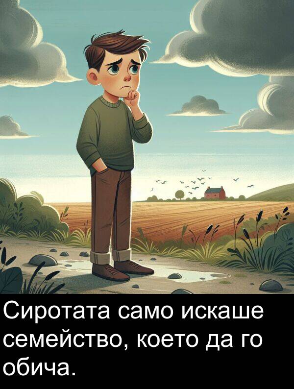 само: Сиротата само искаше семейство, което да го обича.