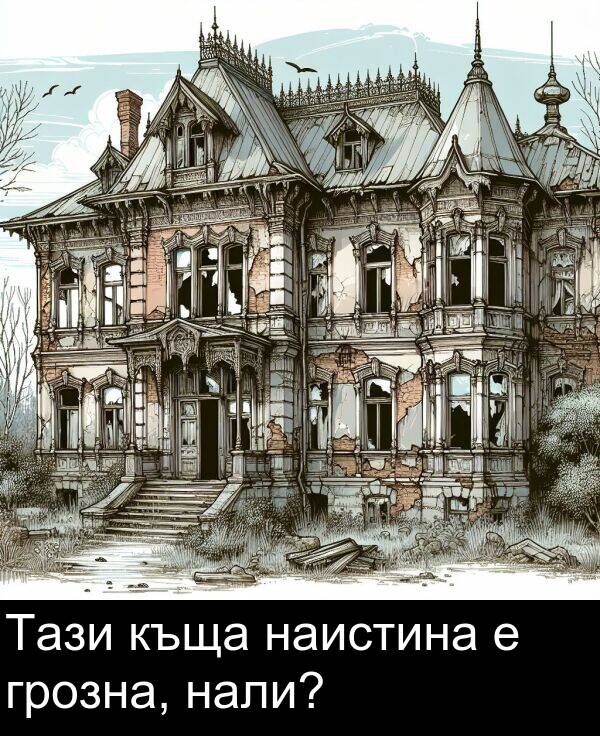 нали: Тази къща наистина е грозна, нали?