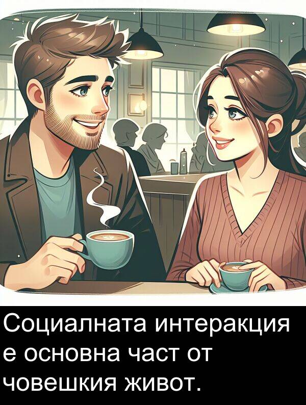 част: Социалната интеракция е основна част от човешкия живот.