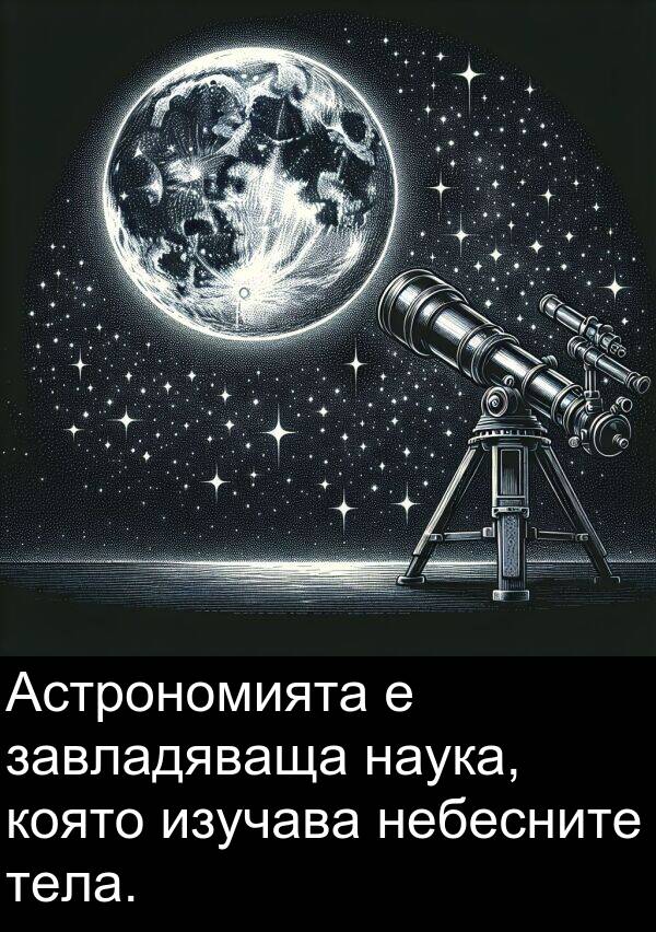 наука: Астрономията е завладяваща наука, която изучава небесните тела.