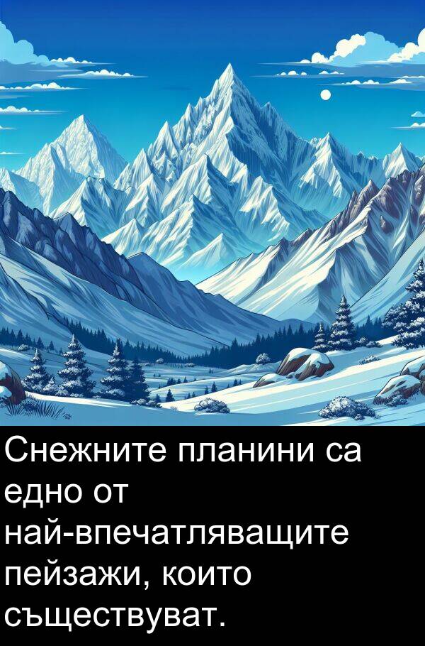 едно: Снежните планини са едно от най-впечатляващите пейзажи, които съществуват.