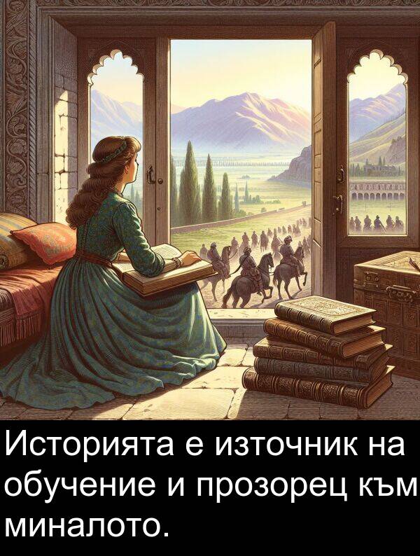 миналото: Историята е източник на обучение и прозорец към миналото.