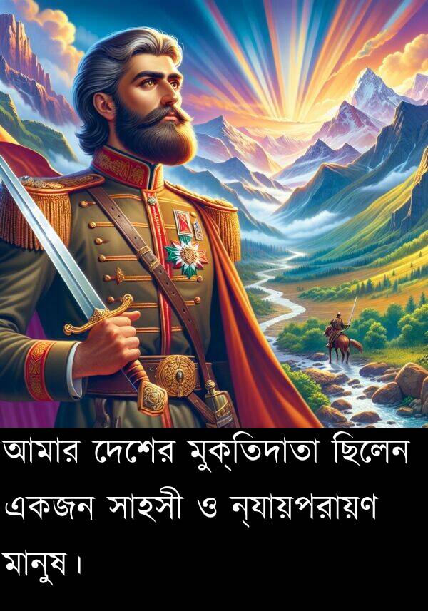 মানুষ।: আমার দেশের মুক্তিদাতা ছিলেন একজন সাহসী ও ন্যায়পরায়ণ মানুষ।