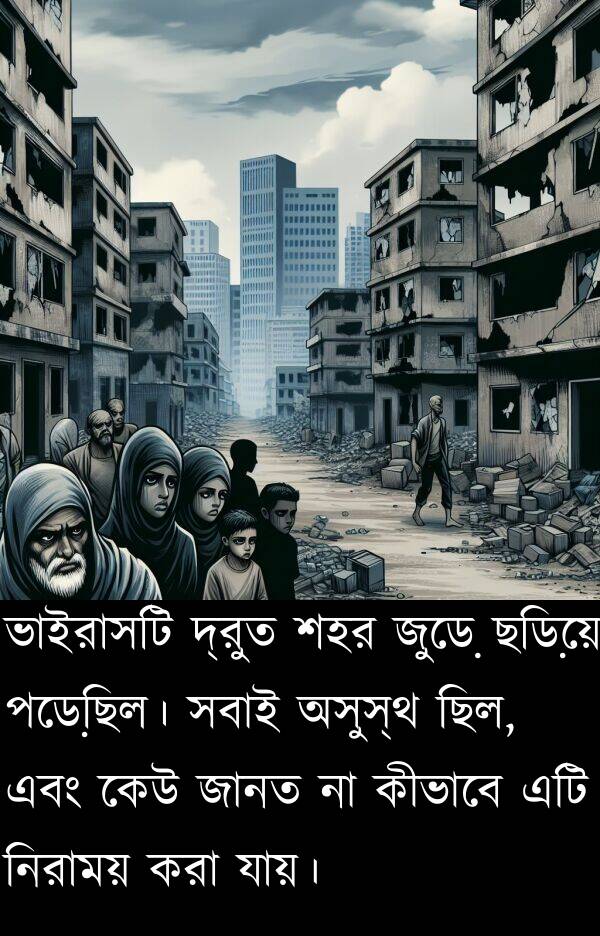 কীভাবে: ভাইরাসটি দ্রুত শহর জুড়ে ছড়িয়ে পড়েছিল। সবাই অসুস্থ ছিল, এবং কেউ জানত না কীভাবে এটি নিরাময় করা যায়।