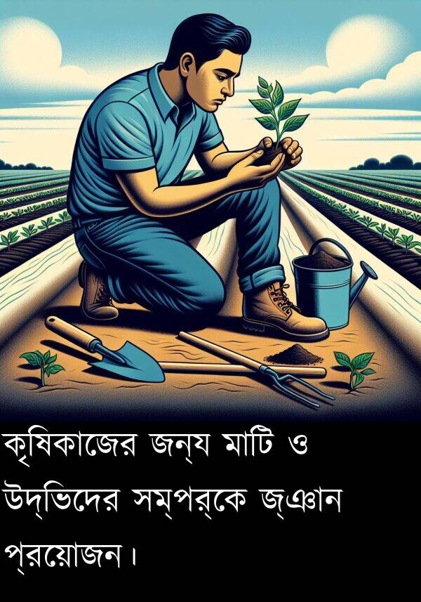 প্রয়োজন।: কৃষিকাজের জন্য মাটি ও উদ্ভিদের সম্পর্কে জ্ঞান প্রয়োজন।