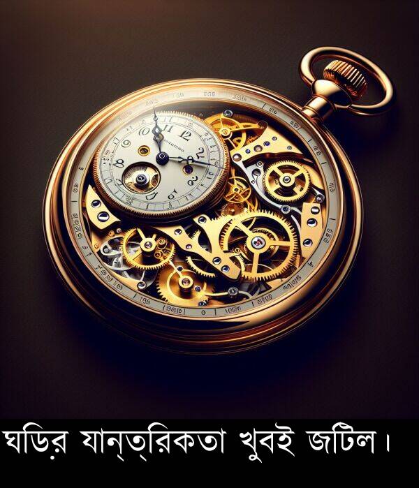 ঘড়ির: ঘড়ির যান্ত্রিকতা খুবই জটিল।