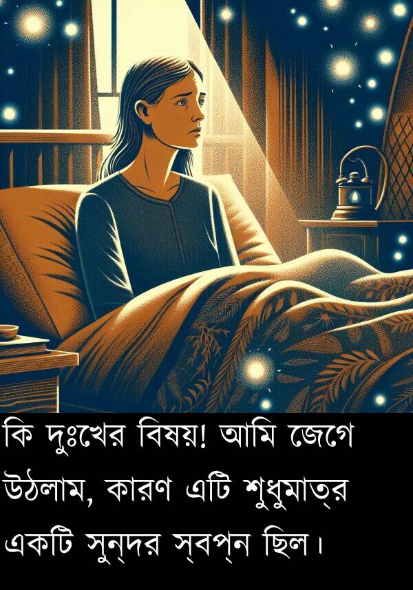 বিষয়: কি দুঃখের বিষয়! আমি জেগে উঠলাম, কারণ এটি শুধুমাত্র একটি সুন্দর স্বপ্ন ছিল।