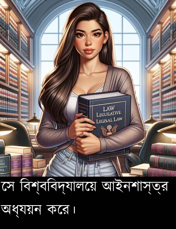 বিশ্ববিদ্যালয়ে: সে বিশ্ববিদ্যালয়ে আইনশাস্ত্র অধ্যয়ন করে।