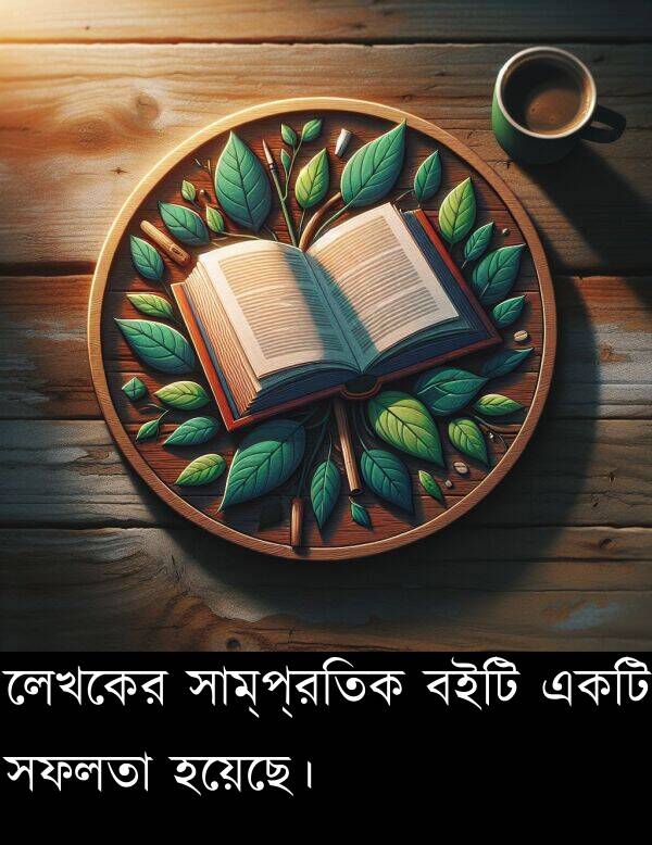 বইটি: লেখকের সাম্প্রতিক বইটি একটি সফলতা হয়েছে।