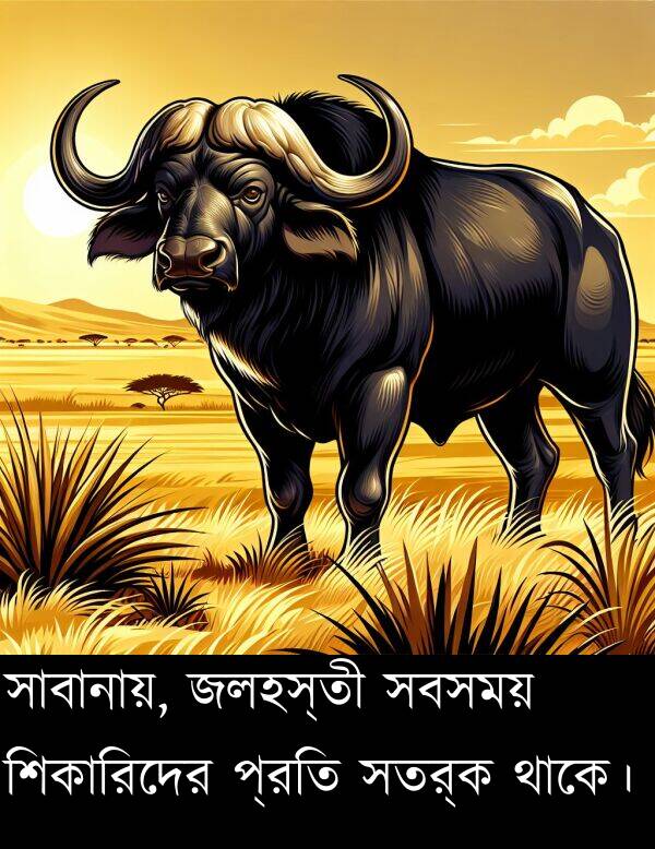 প্রতি: সাবানায়, জলহস্তী সবসময় শিকারিদের প্রতি সতর্ক থাকে।