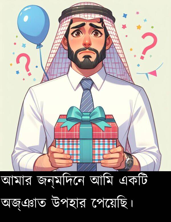 পেয়েছি।: আমার জন্মদিনে আমি একটি অজ্ঞাত উপহার পেয়েছি।