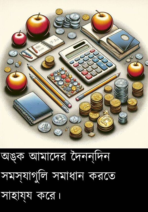 সমস্যাগুলি: অঙ্ক আমাদের দৈনন্দিন সমস্যাগুলি সমাধান করতে সাহায্য করে।