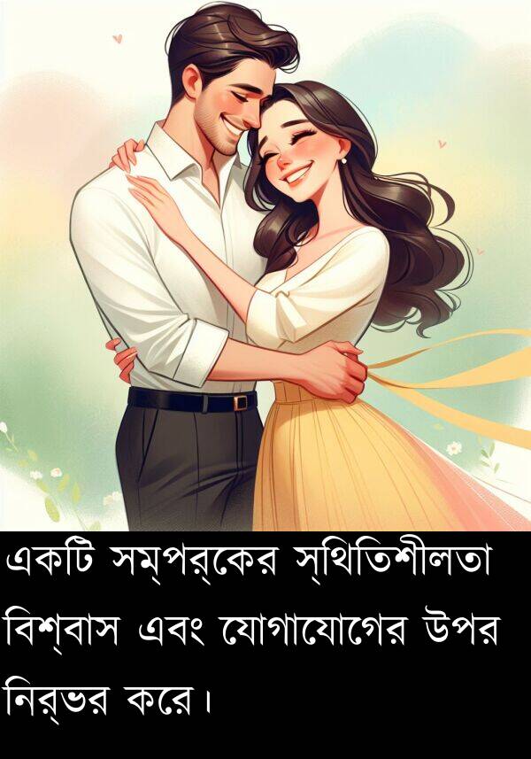 যোগাযোগের: একটি সম্পর্কের স্থিতিশীলতা বিশ্বাস এবং যোগাযোগের উপর নির্ভর করে।