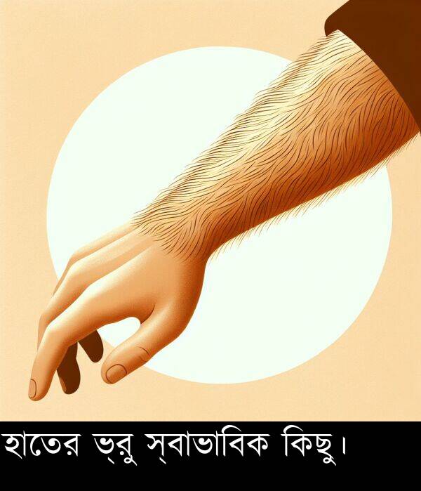 হাতের: হাতের ভ্রু স্বাভাবিক কিছু।