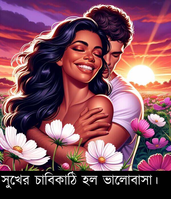 চাবিকাঠি: সুখের চাবিকাঠি হল ভালোবাসা।