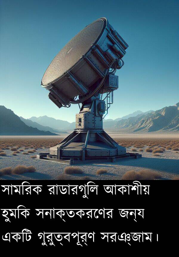 গুরুত্বপূর্ণ: সামরিক রাডারগুলি আকাশীয় হুমকি সনাক্তকরণের জন্য একটি গুরুত্বপূর্ণ সরঞ্জাম।