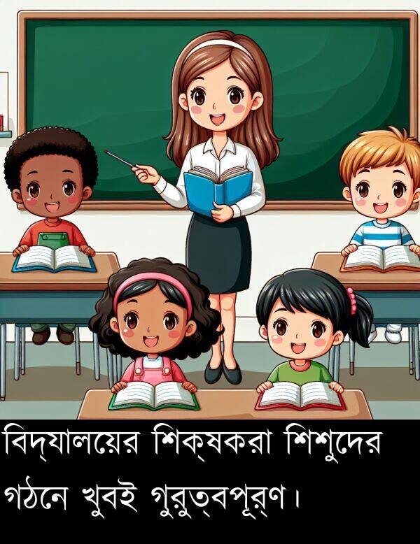 গঠনে: বিদ্যালয়ের শিক্ষকরা শিশুদের গঠনে খুবই গুরুত্বপূর্ণ।