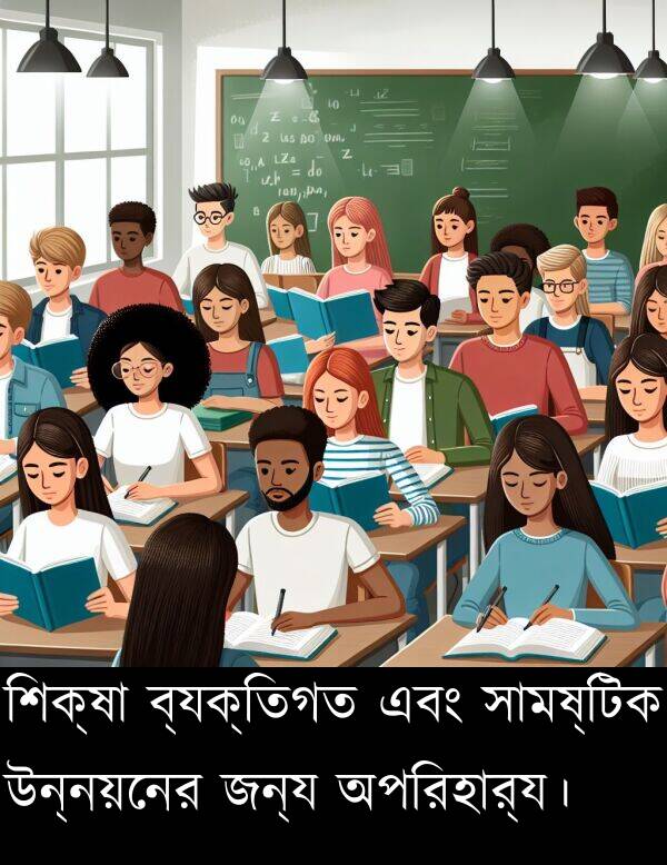 শিক্ষা: শিক্ষা ব্যক্তিগত এবং সামষ্টিক উন্নয়নের জন্য অপরিহার্য।