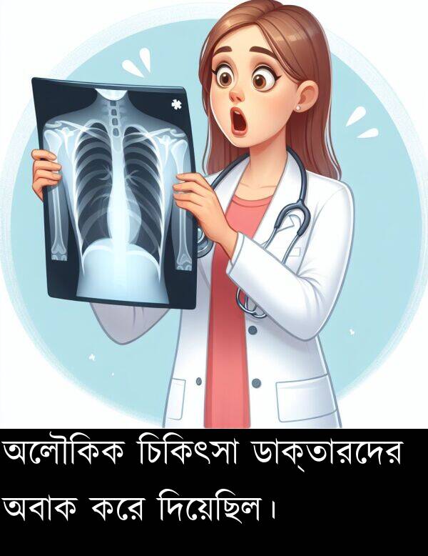 চিকিৎসা: অলৌকিক চিকিৎসা ডাক্তারদের অবাক করে দিয়েছিল।