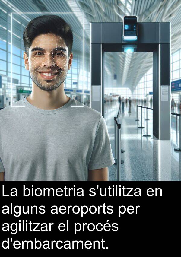 procés: La biometria s'utilitza en alguns aeroports per agilitzar el procés d'embarcament.