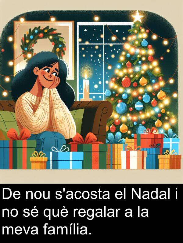 família: De nou s'acosta el Nadal i no sé què regalar a la meva família.