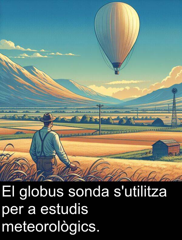 globus: El globus sonda s'utilitza per a estudis meteorològics.