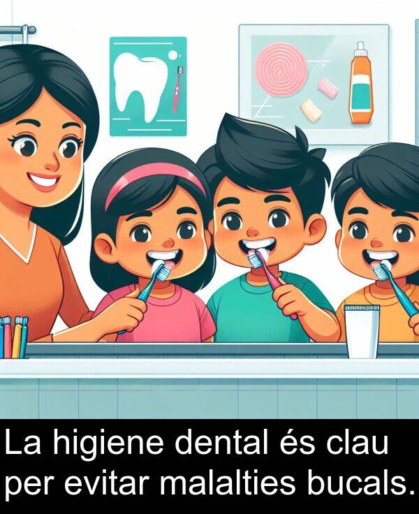 malalties: La higiene dental és clau per evitar malalties bucals.