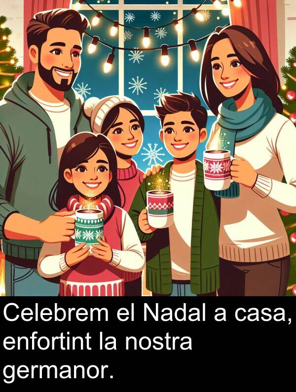 enfortint: Celebrem el Nadal a casa, enfortint la nostra germanor.