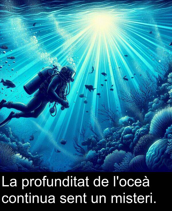 misteri: La profunditat de l'oceà continua sent un misteri.