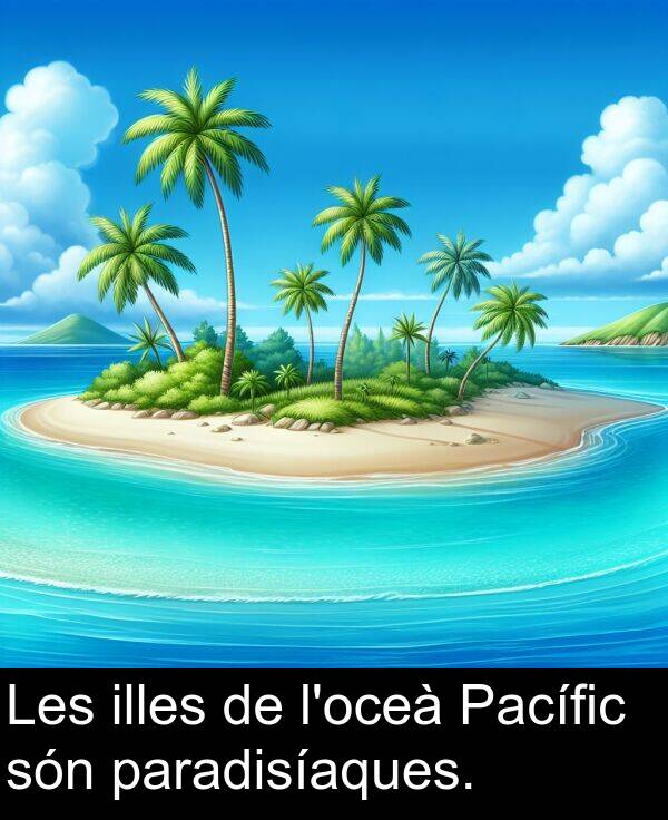 paradisíaques: Les illes de l'oceà Pacífic són paradisíaques.