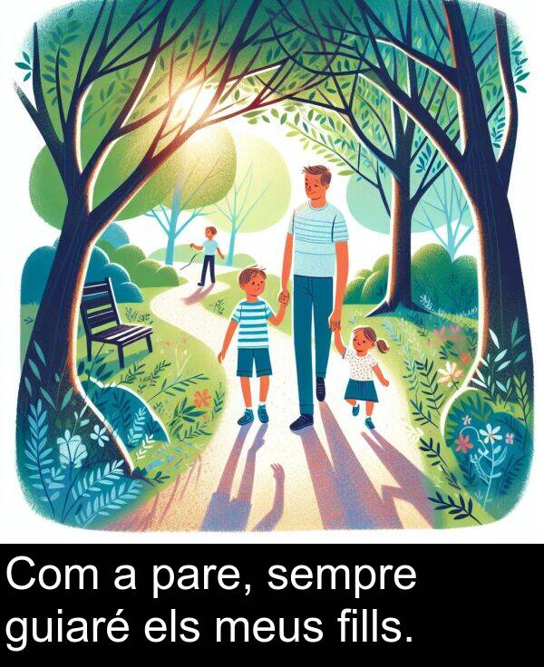 els: Com a pare, sempre guiaré els meus fills.