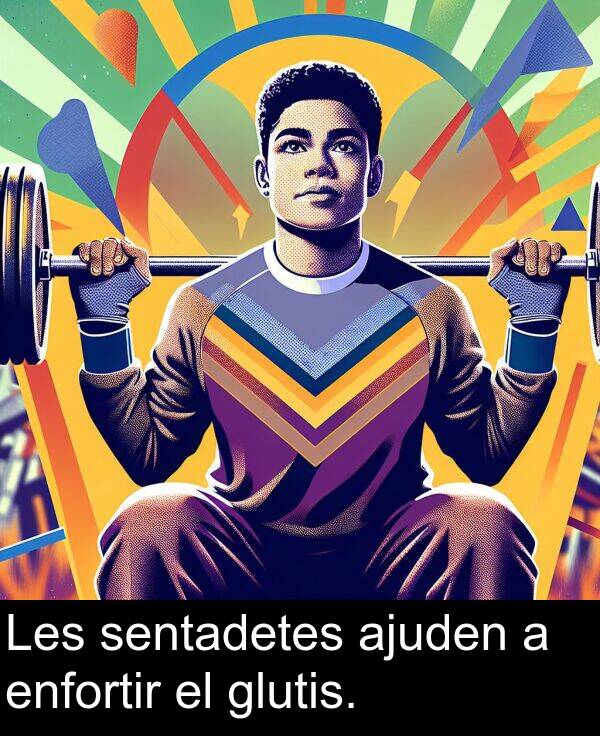 sentadetes: Les sentadetes ajuden a enfortir el glutis.
