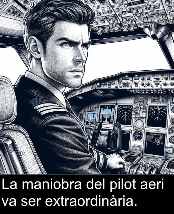 ser: La maniobra del pilot aeri va ser extraordinària.