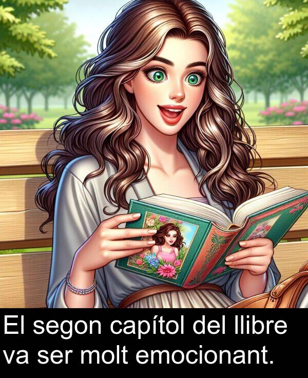 llibre: El segon capítol del llibre va ser molt emocionant.