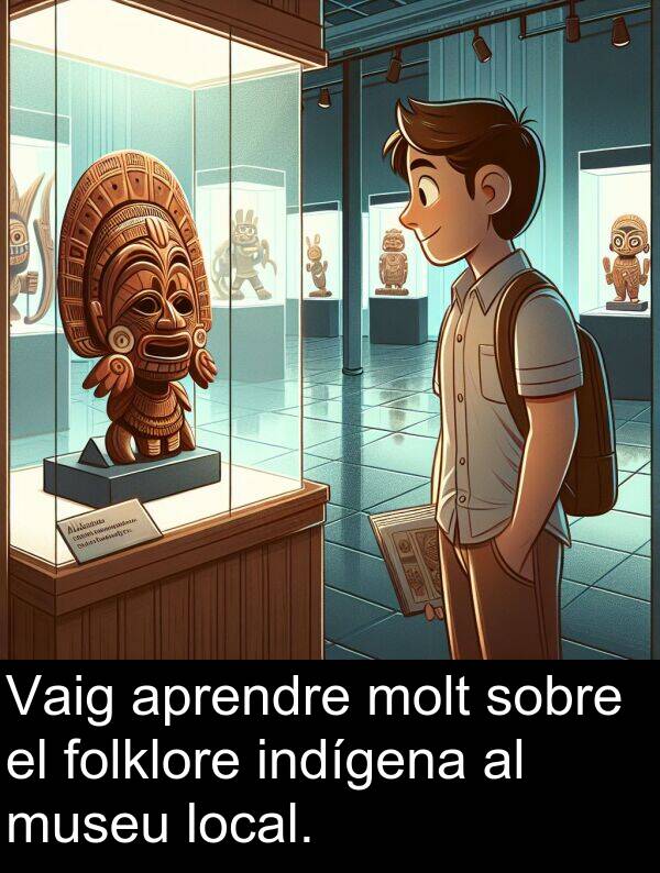 folklore: Vaig aprendre molt sobre el folklore indígena al museu local.