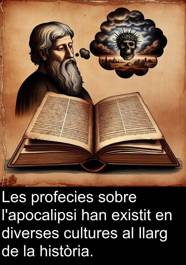 cultures: Les profecies sobre l'apocalipsi han existit en diverses cultures al llarg de la història.