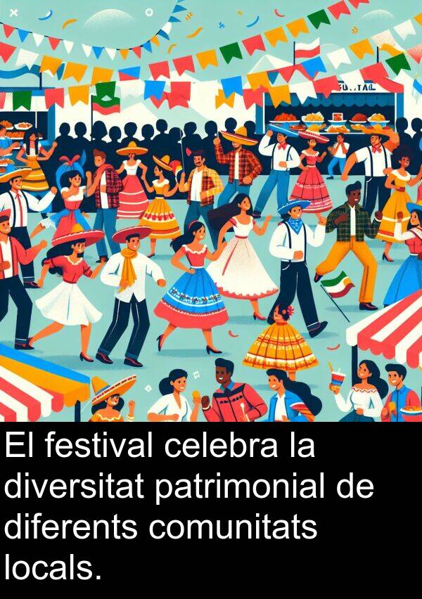 patrimonial: El festival celebra la diversitat patrimonial de diferents comunitats locals.
