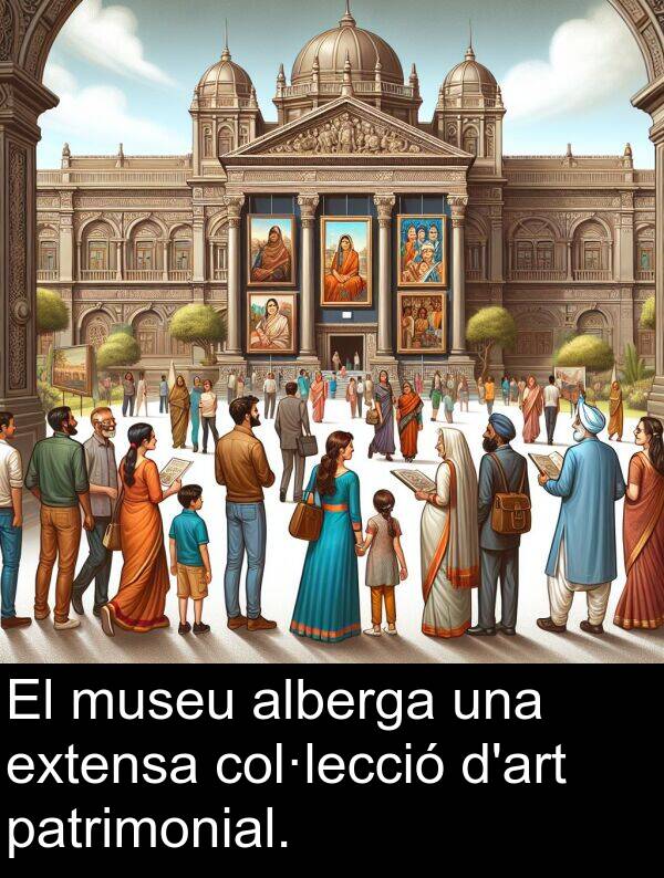 patrimonial: El museu alberga una extensa col·lecció d'art patrimonial.